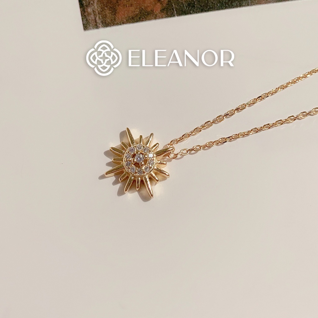 Dây chuyền nữ titan Eleanor Accessories dáng dài mặt dây rút phụ kiện trang sức 3782