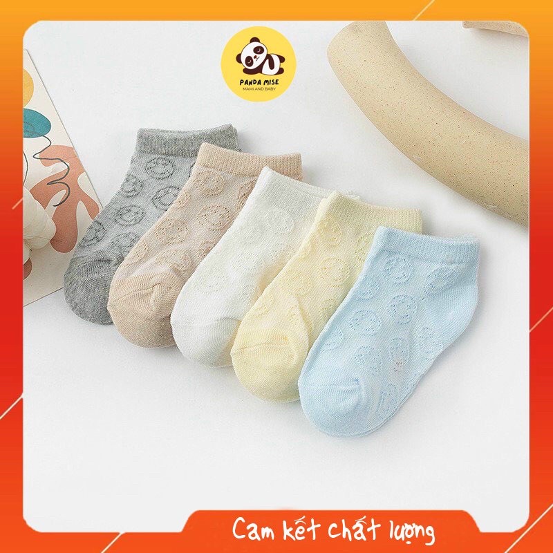 Sét 5 đôi tất lưới xuất hàn cho bé từ 1 tháng đến 1 tuổi