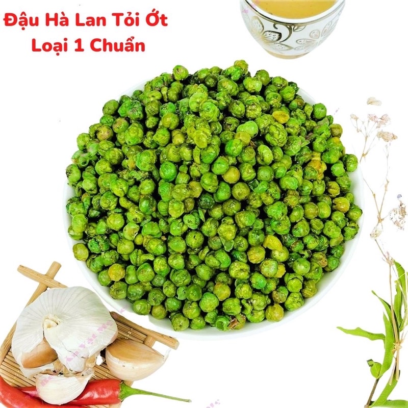 1kg Đậu Hà Lan Tỏi Ớt Siêu Ngon, Giòn, Thơm