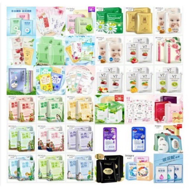 MẶT NẠ COMBO 20 MASK DƯỠNG DA NỘI ĐỊA TRUNG