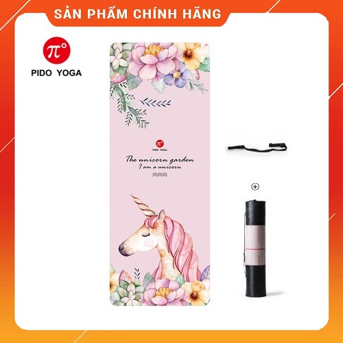 Thảm tập Yoga Họa tiết Cao Cấp PIDO - Tặng kèm túi đựng