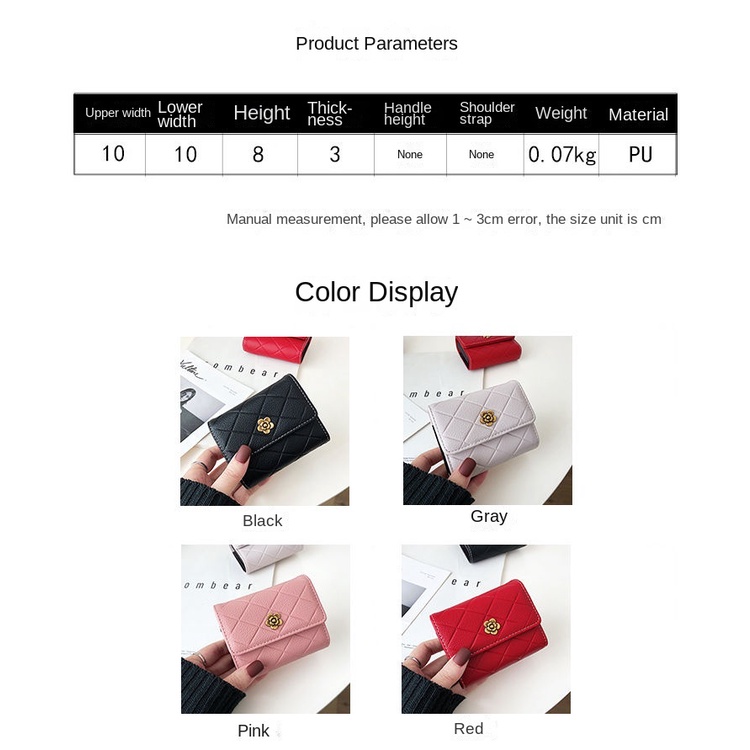 Ví Đựng Thẻ / Tiền Xu Đa Năng Kiểu Dáng Đơn Giản Dành Cho Nữ Giá Đỡ