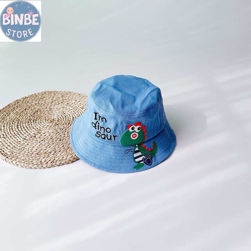 Mũ bucket nón vành cho bé trai bé gái hình khủng long dễ thương Binbestore