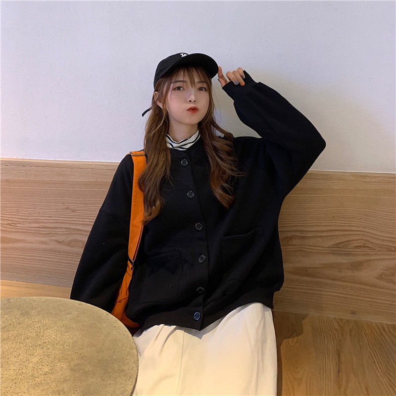 [SẴN] Áo khoác thun nỉ nữ Ulzzang Quảng Châu AKN6