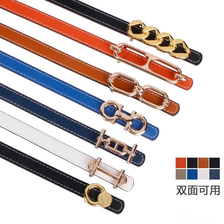 Thắt lưng, dây nịt nữ, da thật, khóa kim loại thời trang cao cấp-27