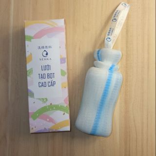 Bông Tắm Tạo Bọt ,Lưới Tạo Bọt Cao Cấp SENKA Làm Sạch Da Mặt  Body Rửa Trôi Lớp Bụi Bẩn,Tế Bào Chết