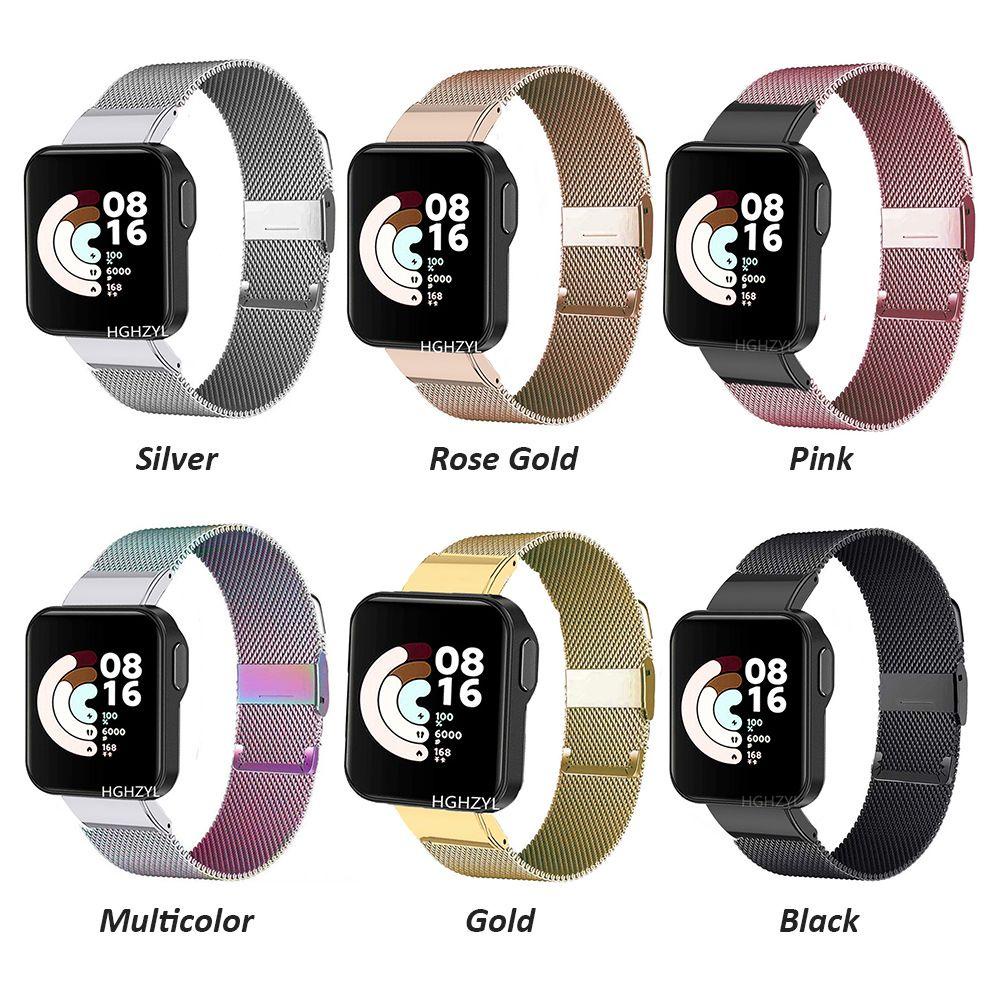 BTLIMER Dây Đeo Kim Loại Thay Thế Cho Đồng Hồ Thông Minh Xiaomi Mi Watch Lite Redmi