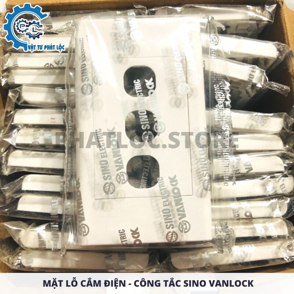 Ổ cắm điện - Mặt lỗ công tắc SINO Vanlock - S18 Chính hãng