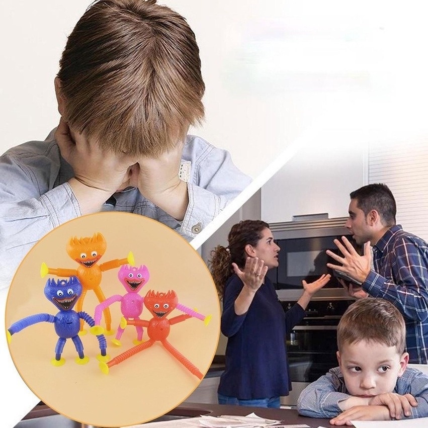 Bộ 4 Đồ Chơi Ống Poppy Xả Stress Cho Trẻ Em Và Người Lớn