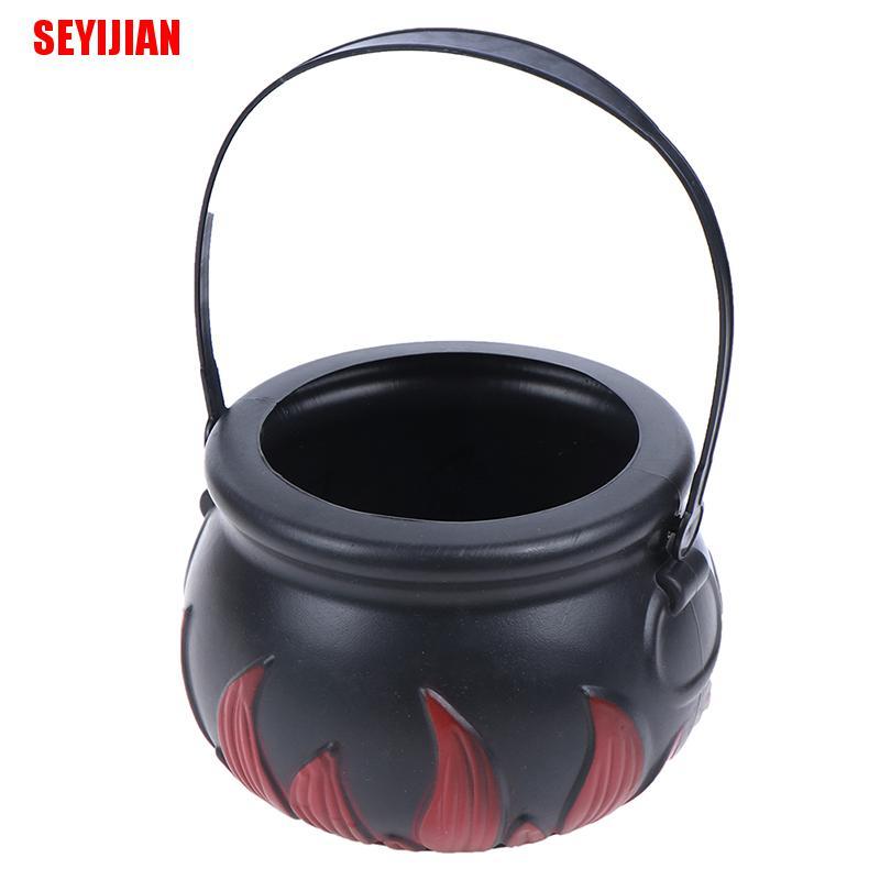 Bình đựng kẹo có tay cầm phong cách halloween độc đáo