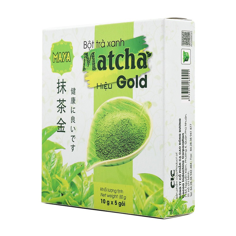 Hộp bột trà xanh Matcha gold 50g