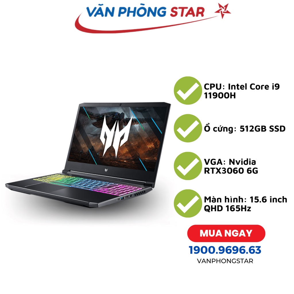 Laptop Acer Gaming Predator Helios 300 PH315-54-99S6