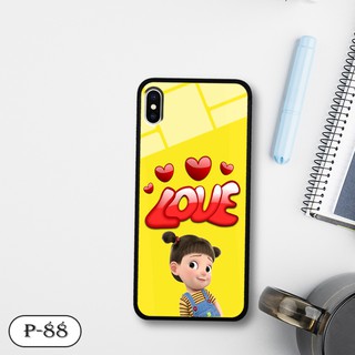 Ốp lưng kính 3D iPhone X/ XS-cute