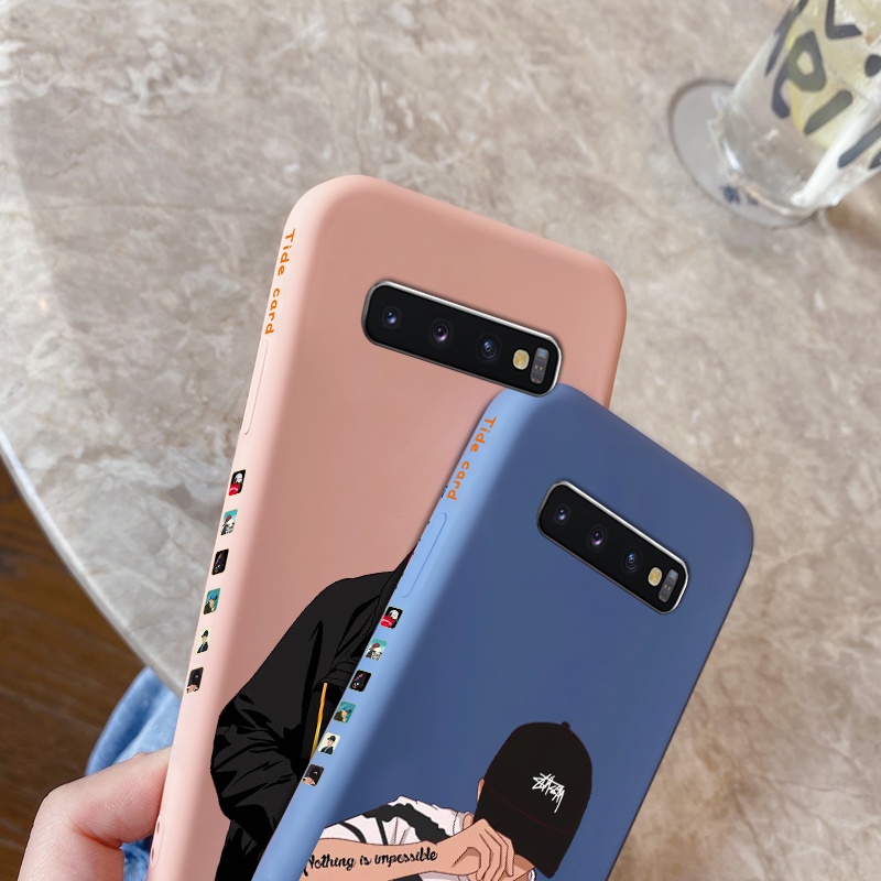 Case For Samsung galaxy S10 4G S10 5G S10 Lite S10 Plus S9 S9 S9 Plus Phone Cases Cony Edge Design Genuine Brown Color Fashionable Silicon Cases Square Edge Protect the whole Camera