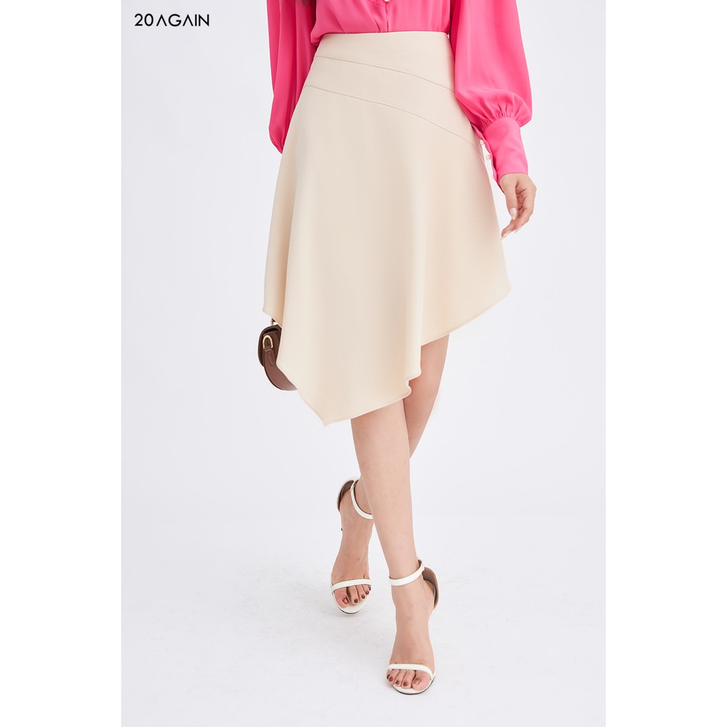 [Mã WABR1111 giảm 10% đơn 250K] Chân váy chữA vạt lệch 20AGAIN, thiết kế phong cách công sở trẻ trung JAA0747 | BigBuy360 - bigbuy360.vn