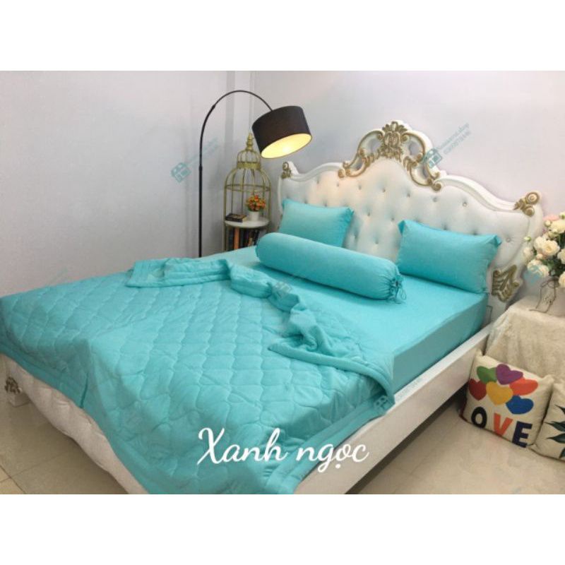 Drap ga thun lạnh một màu Hàn Quốc  không áo gối