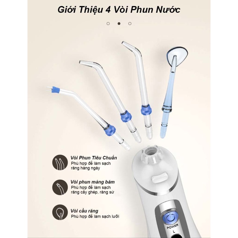 Máy Tăm Nước Cầm Tay Chính Hãng WaterPulse V400 Plus