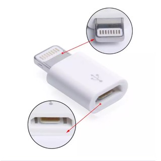 Đầu Chuyển Đổi Từ Cổng Micro Usb Sang Giác Cắm 8-pin Lightning Cho Iphone 5 6 7 8 X'