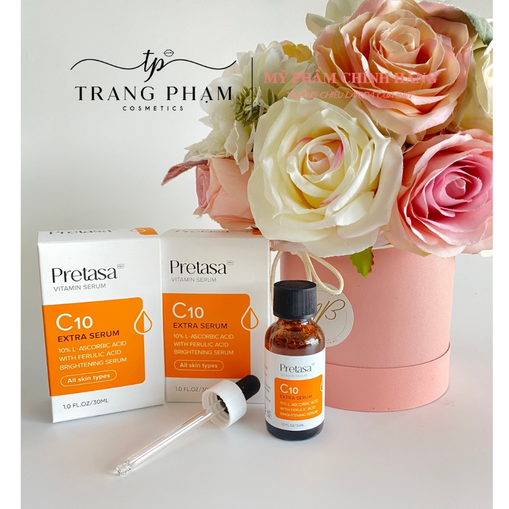 Serum Vitamin C10 PRETASA - C10 Serum 30ml (Công Ty)