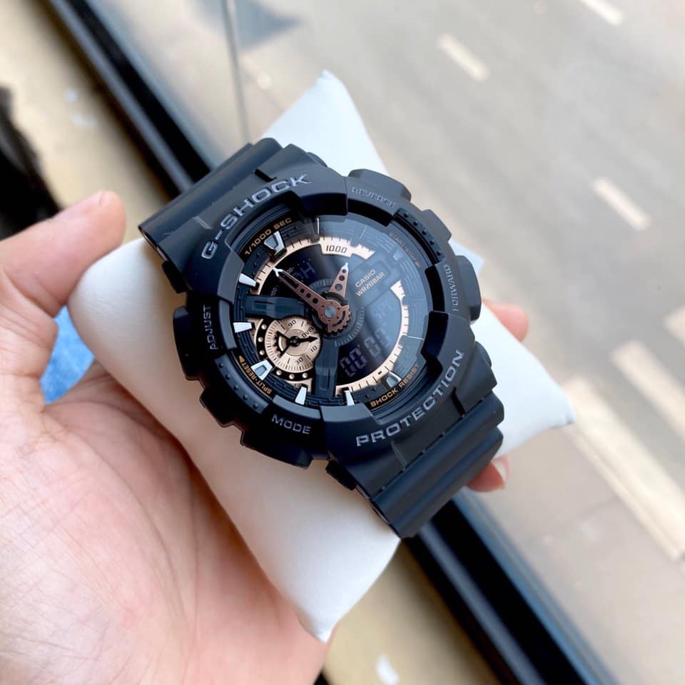 ĐỒNG HỒ NAM CASIO G-SHOCK  – QUARTZ (PIN) – DÂY CAO SU (GA-110RG-1ADR)