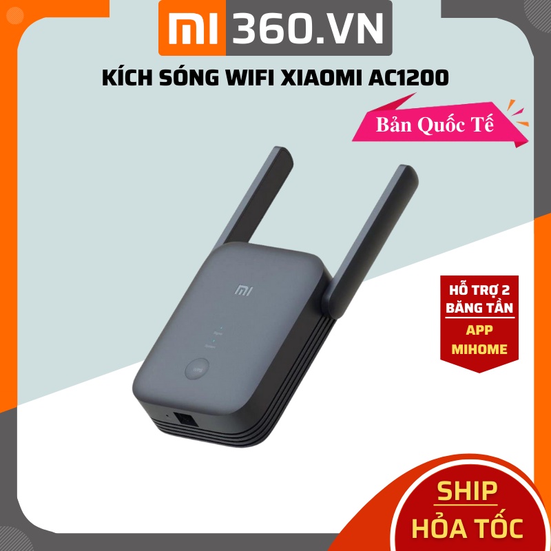 Kích Sóng Wifi Xiaomi AC1200✅ Hỗ Trợ 2 Băng Tần ✅ Kết Nối App Mihome✅ Bản Quốc Tế Chính Hãng