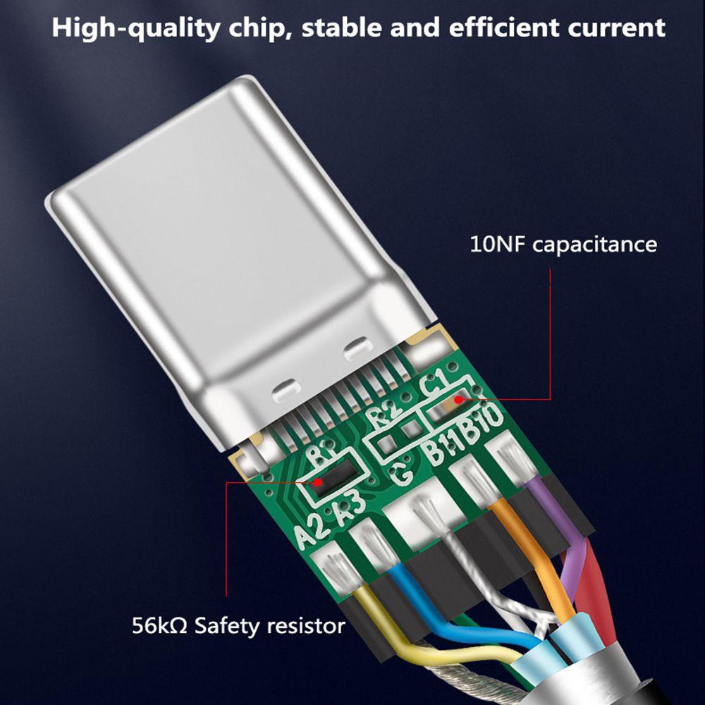 Dây Cáp Sạc Nhanh Đầu USB C 3A PD 60W QC 3.0