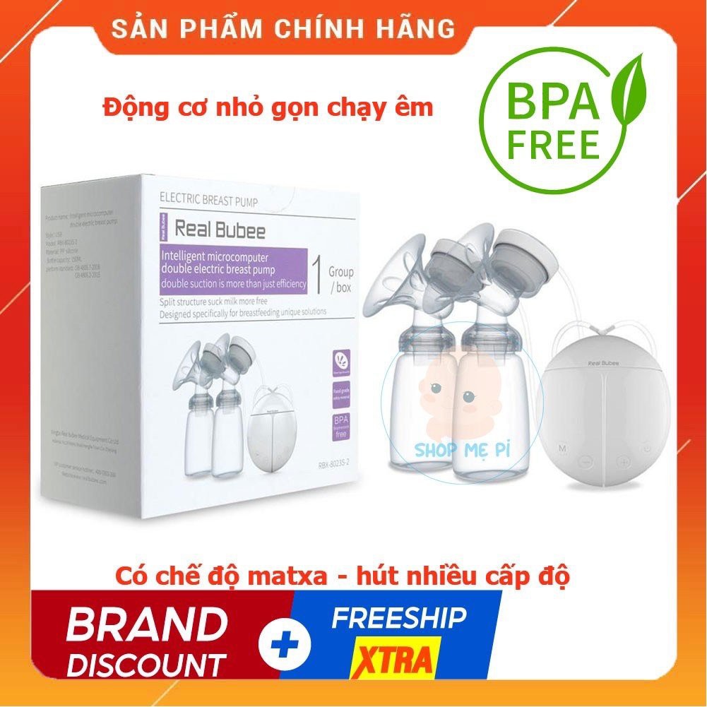 máy hút sữa điện đôi real bubee nhật bản an toàn tuyệt đối ,sản phẩm được sử dụng cho mẹ