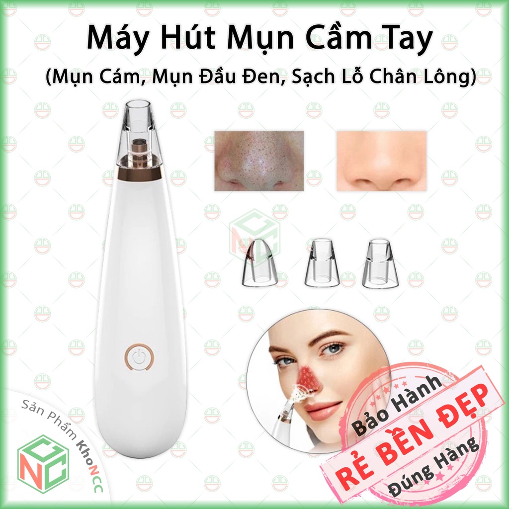 [KhoNCC] Máy Hút Mụn Cầm Tay Loại Bỏ Mụn Cám - Đầu Đen Trắng - Mụn Trứng Cá - NLVQ-MHMCT