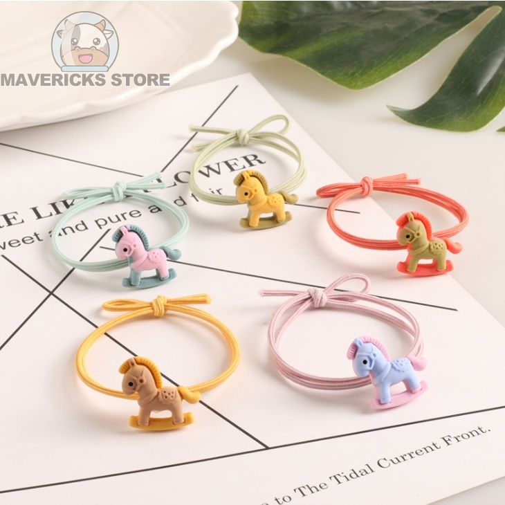 Băng Đô Co Giãn Nhiều Màu Sắc Họa Tiết Hoạt Hình Dễ Thương Phong Cách Hàn Quốc