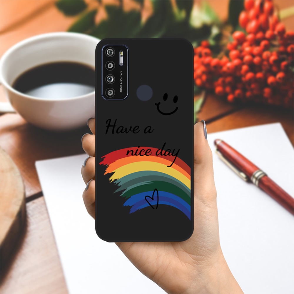 Ốp lưng Vsmart Joy 3/Joy 4/Active 3/Bee 3/Live/...dẻo đen hình Nice day