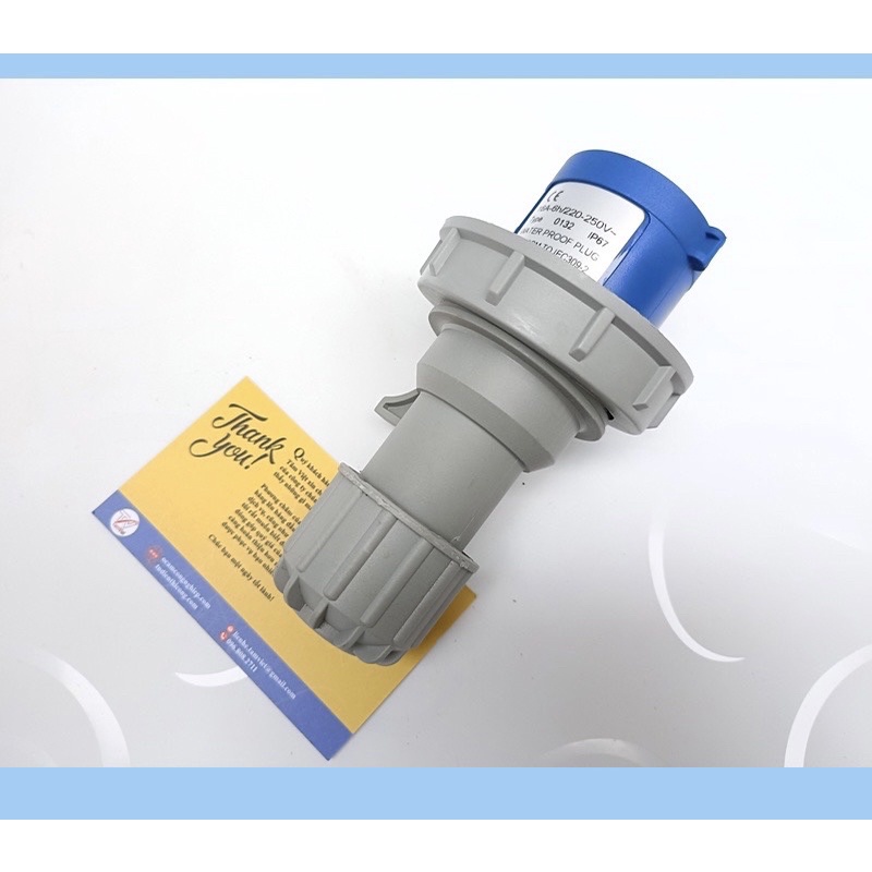 COMBO PHÍCH CẮM + Ổ CẮM công nghiệp 3 chấu kín nước ip67 CHLOM 16A-6H 250V