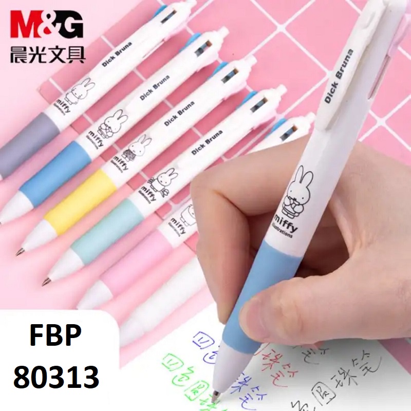 Bút bi 4 màu thỏ Miffi; M&amp;G - FBP80313 ngòi 0.5mm - 1 cây