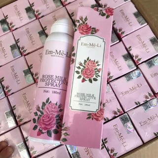 Nước xịt trang điểm hoa hồng Emmeli Pháp