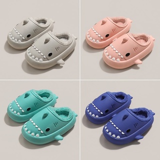 Baby slippers cartoon sharks made of soft EVA, waterproof, thick, lovely, comfortable for baby