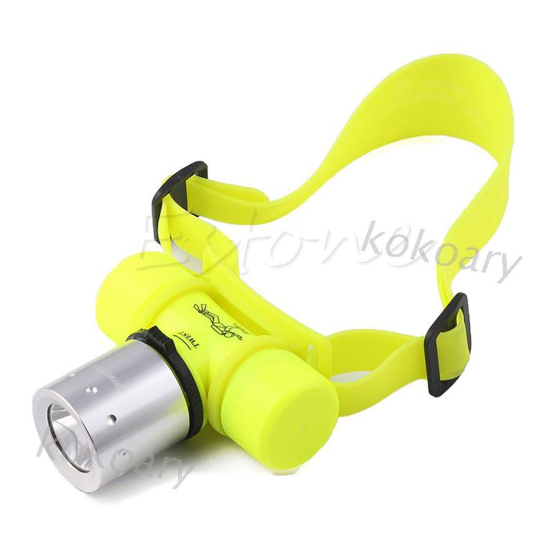 Đèn pin Led T6 đeo đầu chống nước dùng khi lặn 3500lm