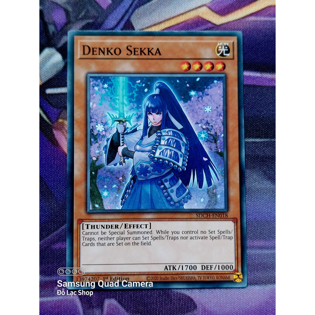 Thẻ Bài Yugioh Monster Denko Sekka - SDCH-EN018 - Common