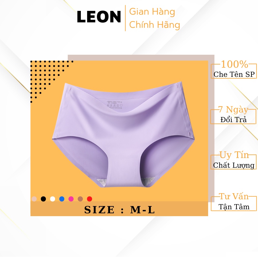 Quần Lót Su Nữ Không Đường May Co Dãn 4 Chiều Mềm Mịn Siêu Thấm Hút LEON 5032-5033
