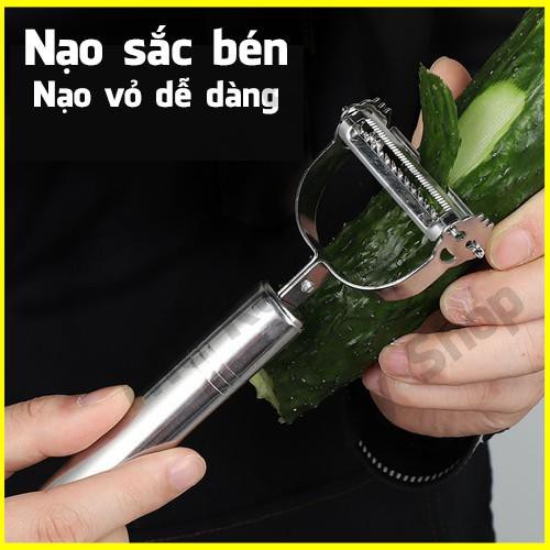 Nạo Rau Củ Hoa Quả Inox Đa Năng, Đồ Dùng Dụng Cụ Vật Dụng Nhà Bếp Thông Minh Độc Đáo Tiện Ích Giá Rẻ Bền Đẹp MC Key Shop