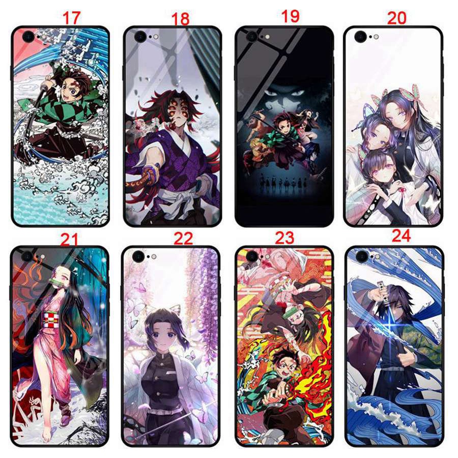 Ốp Điện Thoại Kính Cường Lực Cứng In Hình anime demon slayer: kimetsu no yaiba Cho redmi 10a / redmi 10c