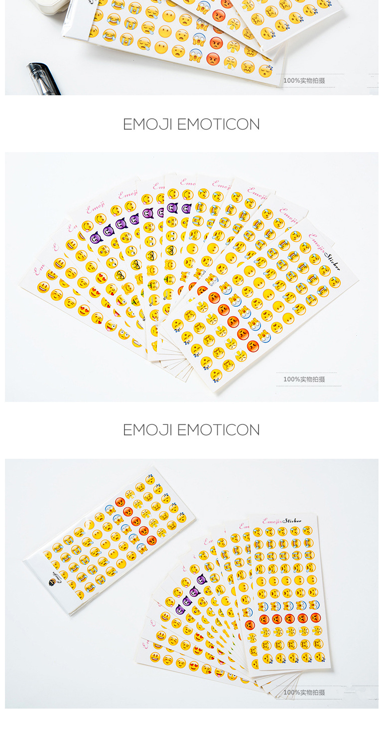 ✨✨Bộ 660 miếng dán hình Emoji dễ thương cho Iphone