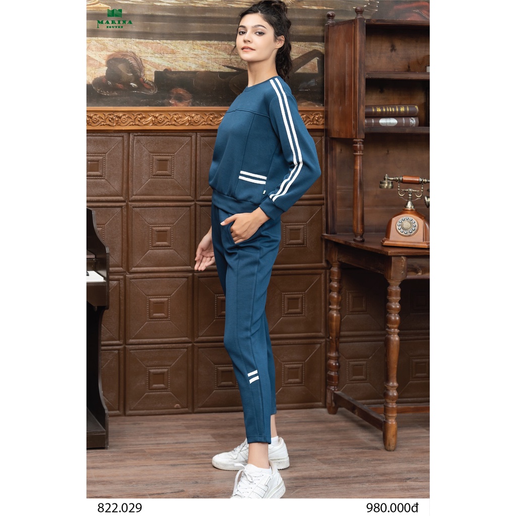 Bộ Đồ Thu Đông Nữ MARINA NGUYỄN Thiết Kế Dài Tay, Kiểu Dáng Trẻ Trung, Chất Liệu Cotton Mềm Mịn - 822029