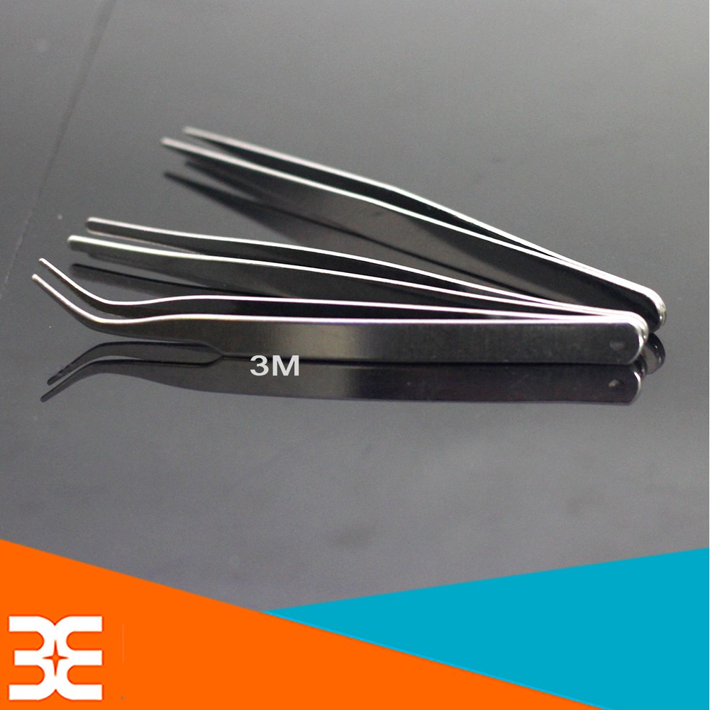 Bộ 3 Kẹp Linh Kiện Điện Tử Đa Năng Loại To Dài 13Cm