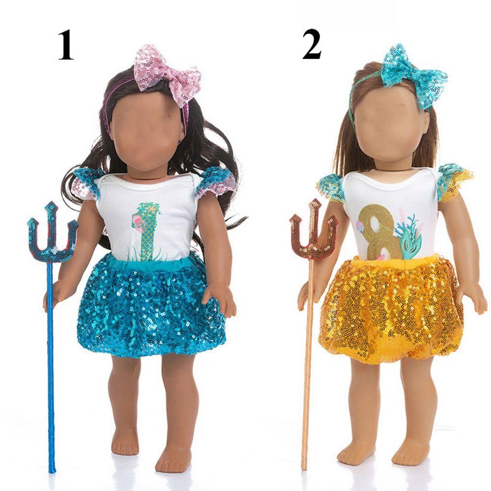 Áo Thun Đính Kim Sa Lấp Lánh Dành Cho Búp Bê 18Inch