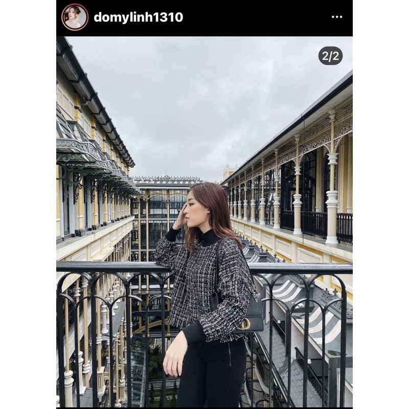 Áo Zara tweed size XS auth