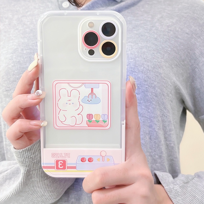 Ốp lưng iphoneỐp Điện Thoại  Kèm Giá Đỡ Tàng Hình Họa Tiết Hoạt Hình Dễ Thương Cho iphone 14 / 13Pro 12 / xs / 6 / 7 / 8PLUSDinuo case