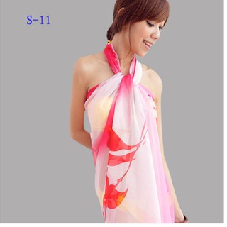 Khăn đi biển - khăn choàng đi biển- khăn sarong thời trang KSR-S11