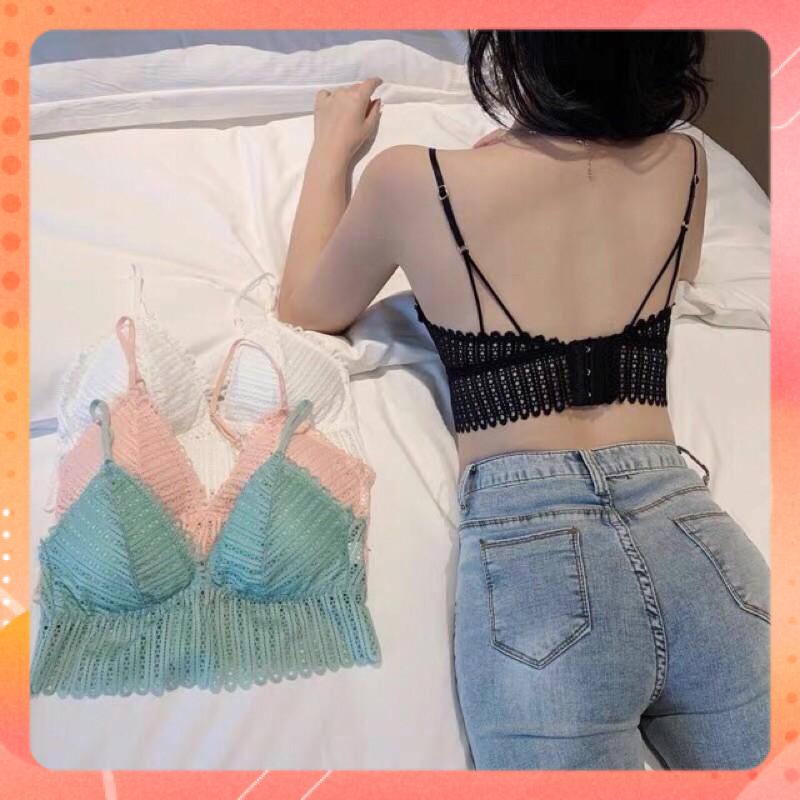 Áo bra ren 2 dây cài khuy sau 384