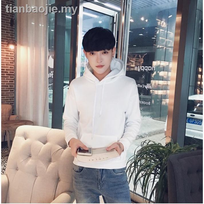 Áo Hoodie Nam Màu Trơn (M-3Xl) 3 Màu Trắng / Đen / Xám