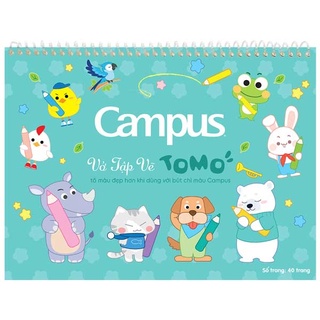 Vở Tập Vẽ A4 40 Trang Định Lượng 70gsm/m2 Campus SKB-A4TOM - Hình Tomo