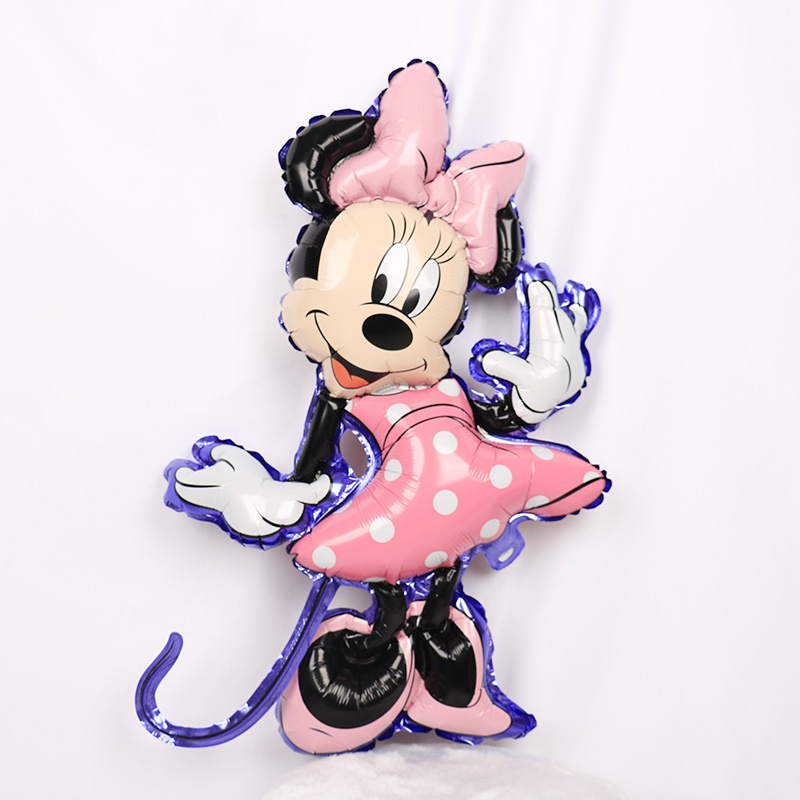 Bóng Nhôm Hình Chuột Mickey, Minnie, Bóng Kiếng Chuột Mickey, Minnie Trang Trí Sinh Nhật Cho Bé Size 40cm Và 60cm